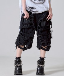 REFLEM レフレム クラッシュ ダメージ デニム パンツ ブラック