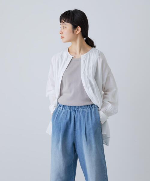 かぐれ（カグレ）の「フライスタンクトップ（タンクトップ・レディース・グレー/オフホワイト/ブラック・FREE）」の8枚目の写真