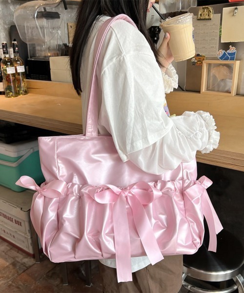 セール】痛バッグ 大人可愛い リボントートバッグ（トートバッグ