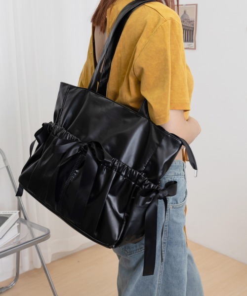 Miniministore(ミニミニストア)の「痛バッグ 大人可愛い リボントートバッグ(トートバッグ・レディース・ピンク/シルバー/ブラック/アイボリー・FREE)」の10枚目の写真
