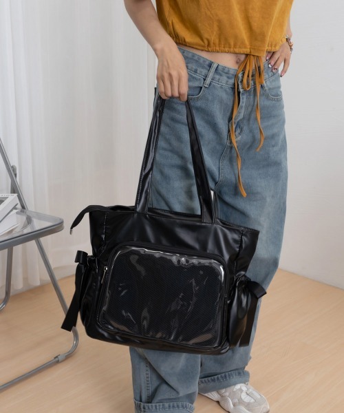 Miniministore(ミニミニストア)の「痛バッグ 大人可愛い リボントートバッグ(トートバッグ・レディース・ピンク/シルバー/ブラック/アイボリー・FREE)」の12枚目の写真