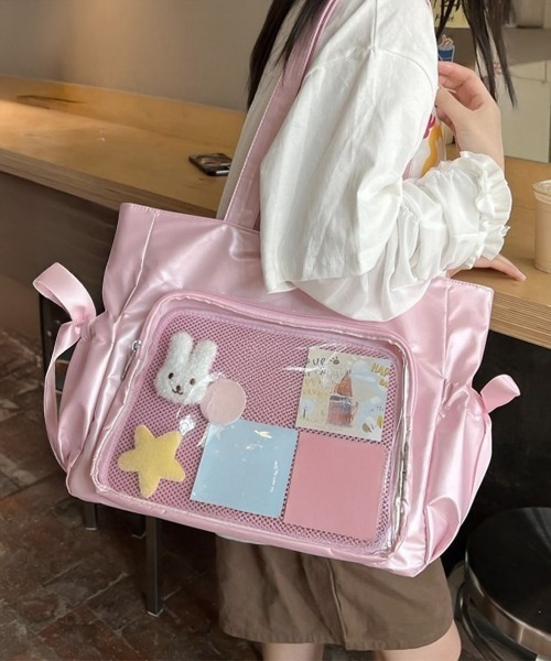 セール】痛バッグ 大人可愛い リボントートバッグ（トートバッグ