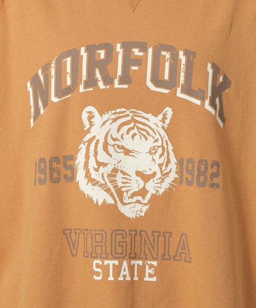 LAKOLE（ラコレ）の「ヴィンテージアニマルＴＥＥ / 494876（Tシャツ/カットソー・レディース・ブルー/チャコールグレー/オフホワイト/オレンジ・FREE）」の19枚目の写真