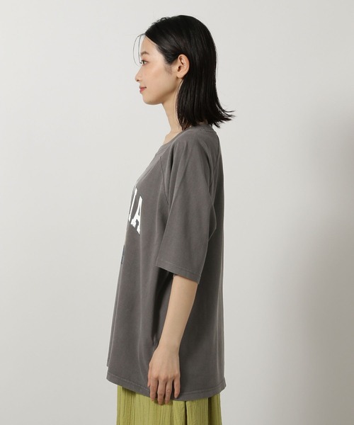 LAKOLE（ラコレ）の「ヴィンテージアニマルＴＥＥ / 494876（Tシャツ/カットソー・レディース・ブルー/チャコールグレー/オフホワイト/オレンジ・FREE）」の18枚目の写真