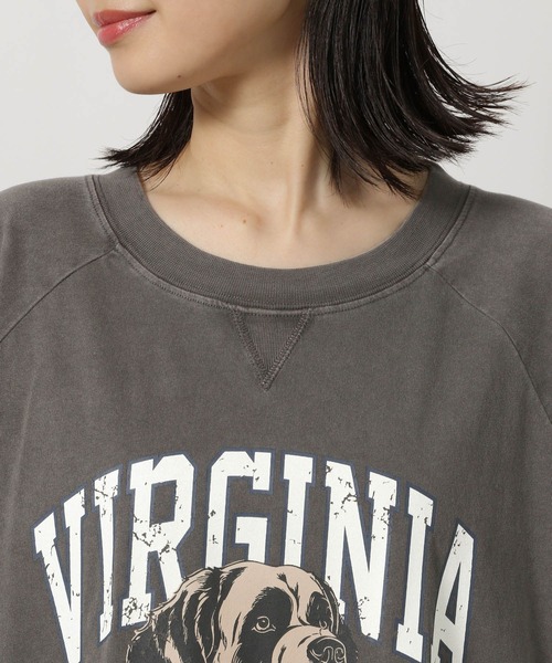 LAKOLE（ラコレ）の「ヴィンテージアニマルＴＥＥ / 494876（Tシャツ/カットソー・レディース・ブルー/チャコールグレー/オフホワイト/オレンジ・FREE）」の15枚目の写真