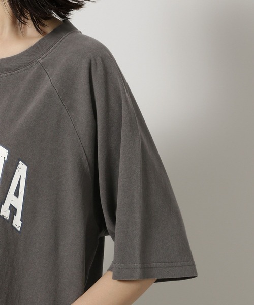 LAKOLE（ラコレ）の「ヴィンテージアニマルＴＥＥ / 494876（Tシャツ/カットソー・レディース・ブルー/チャコールグレー/オフホワイト/オレンジ・FREE）」の14枚目の写真