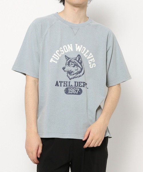 LAKOLE（ラコレ）の「ヴィンテージアニマルＴＥＥ / 494876（Tシャツ/カットソー・レディース・ブルー/チャコールグレー/オフホワイト/オレンジ・FREE）」の8枚目の写真