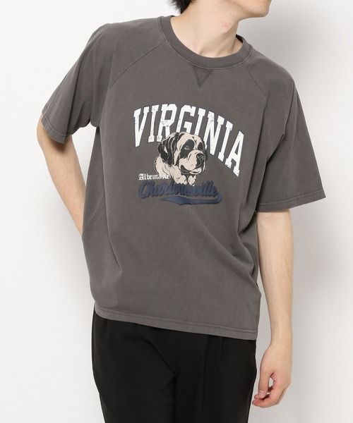 LAKOLE（ラコレ）の「ヴィンテージアニマルＴＥＥ / 494876（Tシャツ/カットソー・レディース・ブルー/チャコールグレー/オフホワイト/オレンジ・FREE）」の6枚目の写真