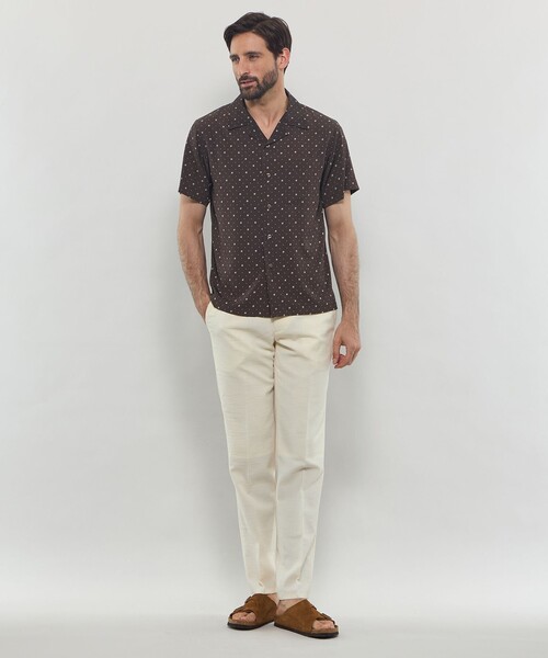 MACKINTOSH LONDON（マッキントッシュ ロンドン）の「【WEB・一部店舗限定】強撚ポリエステルサッカーパンツ（その他パンツ・メンズ・グレー系その他2/オフホワイト/ダークネイビー・86/78/90/82）」の14枚目の写真