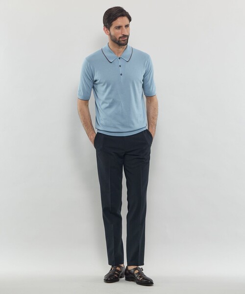MACKINTOSH LONDON（マッキントッシュ ロンドン）の「【WEB・一部店舗限定】強撚ポリエステルサッカーパンツ（その他パンツ・メンズ・グレー系その他2/オフホワイト/ダークネイビー・86/78/90/82）」の12枚目の写真