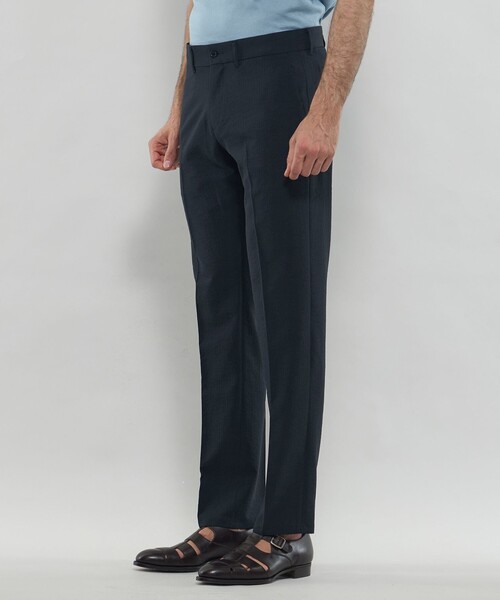 MACKINTOSH LONDON（マッキントッシュ ロンドン）の「【WEB・一部店舗限定】強撚ポリエステルサッカーパンツ（その他パンツ・メンズ・グレー系その他2/オフホワイト/ダークネイビー・86/78/90/82）」の10枚目の写真