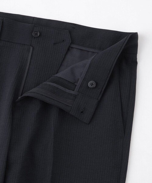 MACKINTOSH LONDON（マッキントッシュ ロンドン）の「【WEB・一部店舗限定】強撚ポリエステルサッカーパンツ（その他パンツ・メンズ・グレー系その他2/オフホワイト/ダークネイビー・86/78/90/82）」の7枚目の写真