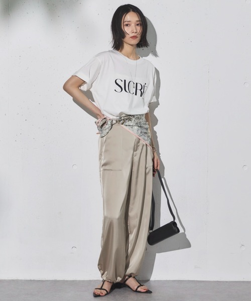 パンツ Ayo セール】サテンパラシュートパンツ（その他パンツ）｜DOUX ARCHIVES