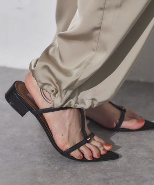 Doux archives（ドゥアルシーヴ）の「サテンパラシュートパンツ（その他パンツ・レディース・チャコールグレー/オフホワイト/グレイッシュベージュ・FREE）」の19枚目の写真