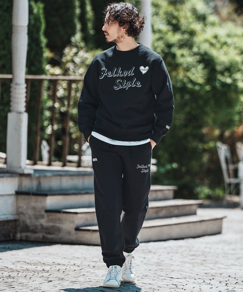 felkod（フィルコッド）の「mp13758- Brushed Lining Hearvy Sweat Pants スウェットパンツ（スウェットパンツ・メンズ・ブラック/アッシュ/ブラック×ピンク・M/L/XL）」の17枚目の写真
