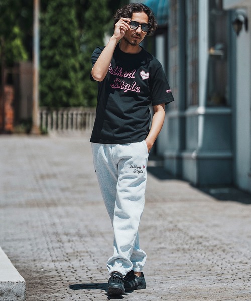 ふmerihari スウェットパンツ vividboooy 裾ZIP 高密度裏毛スウェットパンツ（4-0331-5-29-007）｜fredy emue