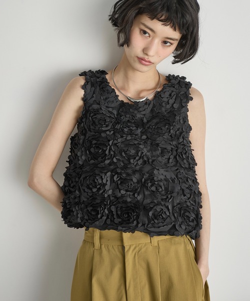 yummy rose ノースリーブシャツ　M LADIES