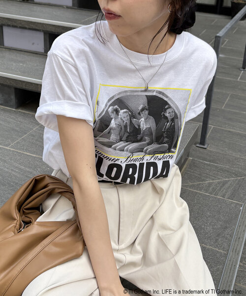 【GOOD ROCK SPEED】LIFE FLORIDA ロゴ&フォトT セール】〈GOOD ROCK SPEED〉FLORIDA PHOTO Tシャツ（Tシャツ