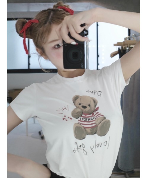 イラストDベアTシャツ（Tシャツ/カットソー）｜Darich