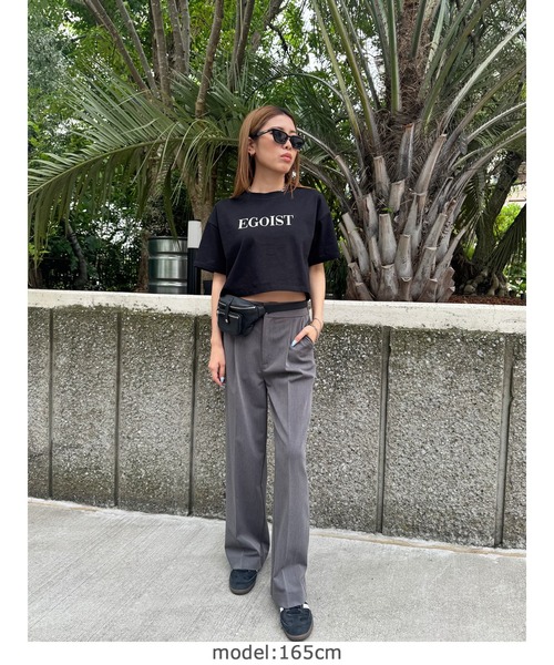 EGOIST（エゴイスト）の「EGOIST刺繍Tシャツ（Tシャツ/カットソー・レディース・ブラック/ホワイト・FREE）」の11枚目の写真