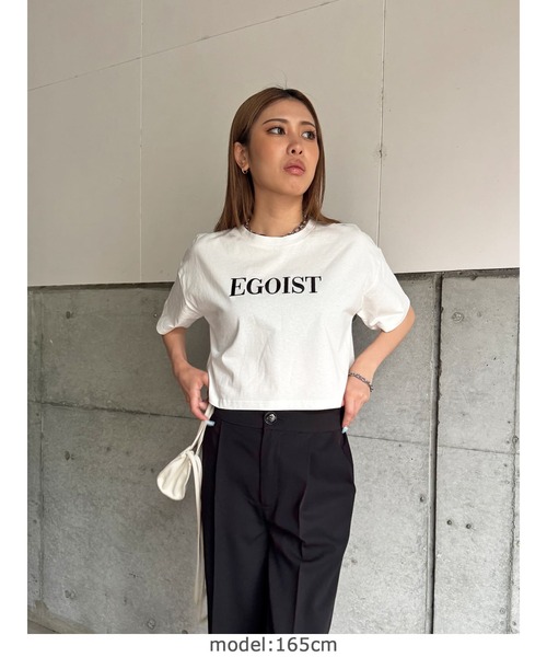 EGOIST（エゴイスト）の「EGOIST刺繍Tシャツ（Tシャツ/カットソー・レディース・ブラック/ホワイト・FREE）」の14枚目の写真