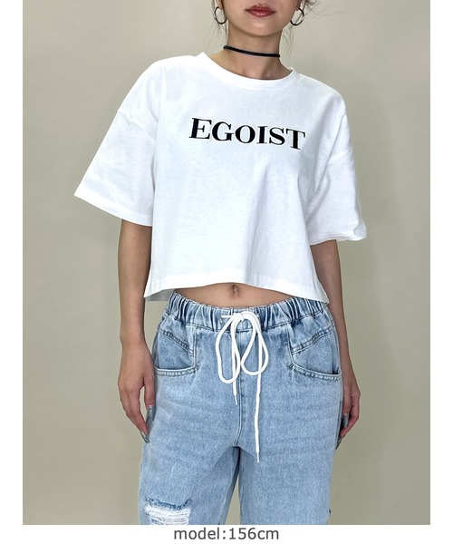 EGOIST（エゴイスト）の「EGOIST刺繍Tシャツ（Tシャツ/カットソー・レディース・ブラック/ホワイト・FREE）」の17枚目の写真