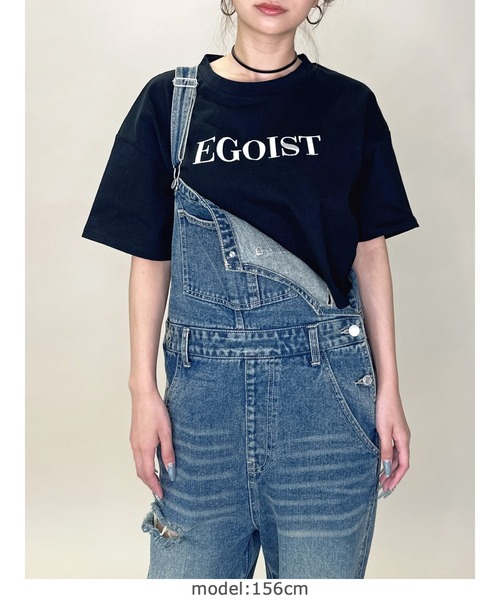 EGOIST（エゴイスト）の「EGOIST刺繍Tシャツ（Tシャツ/カットソー・レディース・ブラック/ホワイト・FREE）」の19枚目の写真