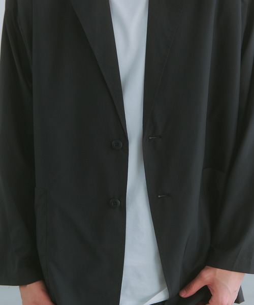 MAISON CLUB(メゾンクラブ)の「【MAISON CLUB】SUPER LIGHT TECH TRAVEL 2B JACKET/超軽量リップストップ素材/Tech Nylon Jacket /テックジャケット(テーラードジャケット・メンズ・ネイビー/ブラック/カーキ・M/L)」の10枚目の写真