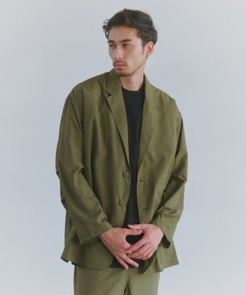 MAISON CLUB(メゾンクラブ)の「【MAISON CLUB】SUPER LIGHT TECH TRAVEL 2B JACKET/超軽量リップストップ素材/Tech Nylon Jacket /テックジャケット(テーラードジャケット・メンズ・ネイビー/ブラック/カーキ・M/L)」の12枚目の写真