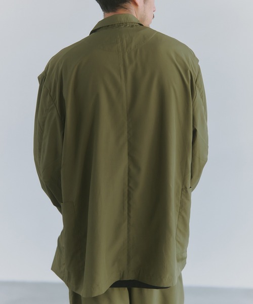 MAISON CLUB(メゾンクラブ)の「【MAISON CLUB】SUPER LIGHT TECH TRAVEL 2B JACKET/超軽量リップストップ素材/Tech Nylon Jacket /テックジャケット(テーラードジャケット・メンズ・ネイビー/ブラック/カーキ・M/L)」の14枚目の写真