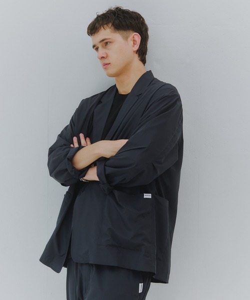 MAISON CLUB(メゾンクラブ)の「【MAISON CLUB】SUPER LIGHT TECH TRAVEL 2B JACKET/超軽量リップストップ素材/Tech Nylon Jacket /テックジャケット(テーラードジャケット・メンズ・ネイビー/ブラック/カーキ・M/L)」の18枚目の写真