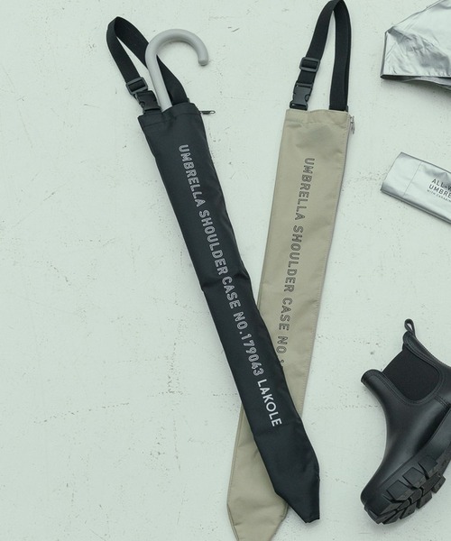 LAKOLE（ラコレ）の「長傘ショルダーケース / 451937（長傘・レディース・グレー/ブラック・FREE）」の2枚目の写真