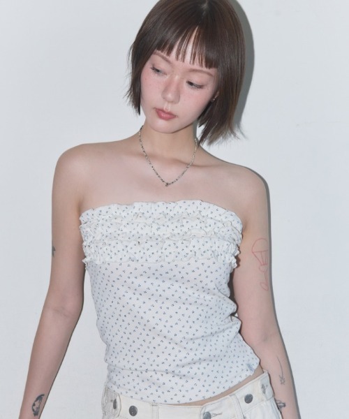 Liya　マーズ　パフューム柄　チューブトップ Liya様専用 マーズ パフューム柄 チューブトップ