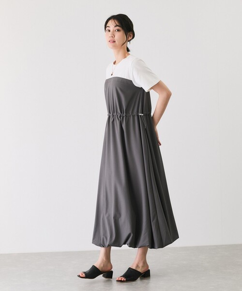 シェリエ　ドッキングバルーンワンピース sheller シェリエ ドッキングバルーンワンピース