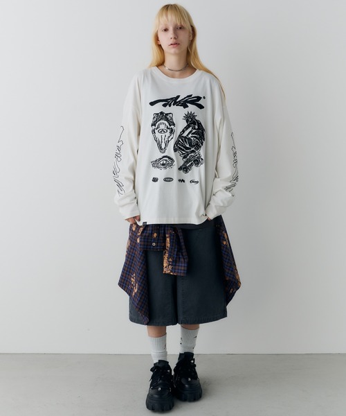 AFF AIVER(エイエフエフアイバー)の「AFF AIVER ブリーチラグランチェックシャツ(シャツ/ブラウス・メンズ・ブラウン/ネイビー・MEDIUM/SMALL/LARGE)」の20枚目の写真