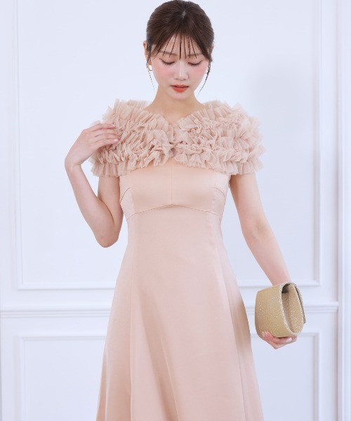 チュールケープセットドレス（ドレス）｜AND COUTURE（アンド