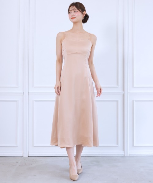 美品✨アンドクチュール ケープレイヤードドレス　アイボリーAnd couture チュールケープセットドレス（ドレス）｜AND COUTURE（アンド