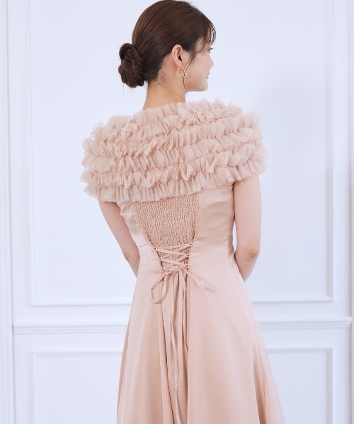 チュールケープセットドレス（ドレス）｜AND COUTURE（アンド