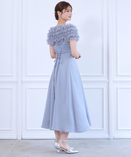 アンド クチュール チュールフリルドレス アンドクチュール AND COUTURE チュールフリルドレス （ブラック