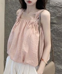 Mayree | 【Mayree】蝶々 リボン ノースリーブ バルーン トップス(キャミソール)