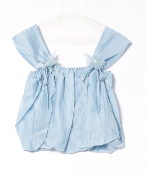 Mayree（メイリー）の「【Mayree】蝶々 リボン ノースリーブ バルーン トップス（キャミソール・レディース・ホワイト/ブルー/ピンク・FREE）」の12枚目の写真
