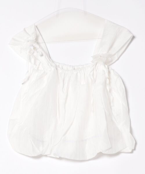 Mayree（メイリー）の「【Mayree】蝶々 リボン ノースリーブ バルーン トップス（キャミソール・レディース・ホワイト/ブルー/ピンク・FREE）」の13枚目の写真