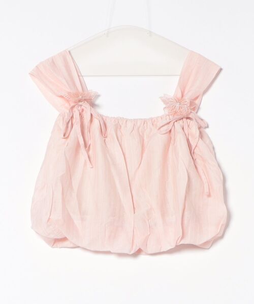 Mayree（メイリー）の「【Mayree】蝶々 リボン ノースリーブ バルーン トップス（キャミソール・レディース・ホワイト/ブルー/ピンク・FREE）」の10枚目の写真