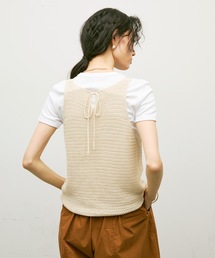 Soft gauge knit vest / ソフトゲージニットベスト