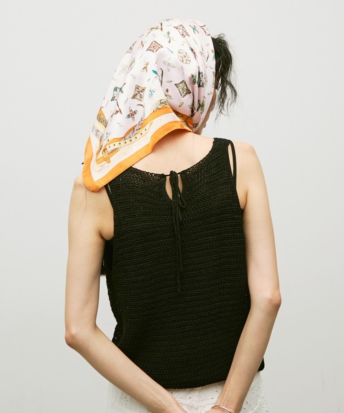 Lutim by u（ルチバイユー）の「Soft gauge knit vest / ソフトゲージニットベスト（ベスト・レディース・キャメル/ブラック/ナチュラル・FREE）」の2枚目の写真