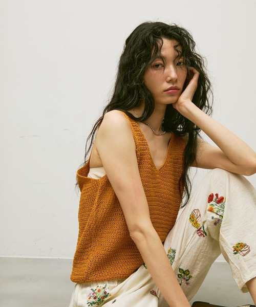 お値下げ中＜BASERANGE＞LOULOU VEST/ベスト Loulouベスト in Assortment | オーガニックコットン・リブ | ja