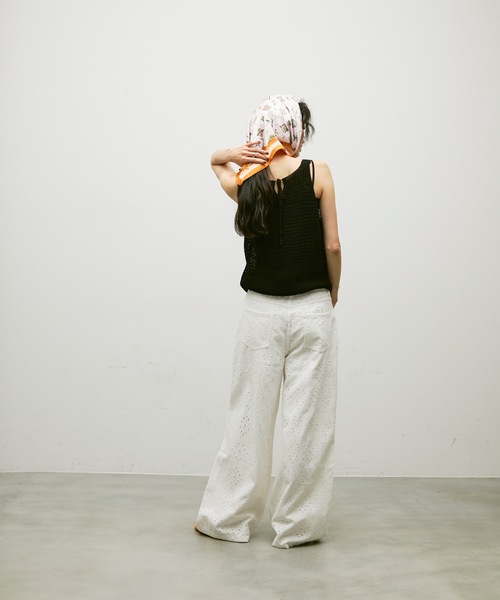 Lutim by u（ルチバイユー）の「Soft gauge knit vest / ソフトゲージニットベスト（ベスト・レディース・キャメル/ブラック/ナチュラル・FREE）」の9枚目の写真