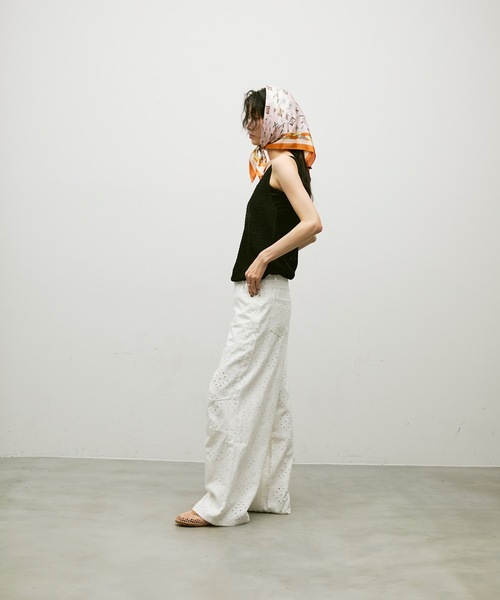 Lutim by u（ルチバイユー）の「Soft gauge knit vest / ソフトゲージニットベスト（ベスト・レディース・キャメル/ブラック/ナチュラル・FREE）」の8枚目の写真