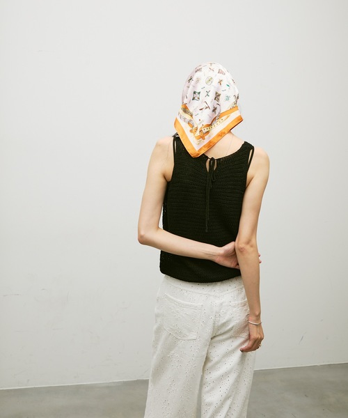 Lutim by u（ルチバイユー）の「Soft gauge knit vest / ソフトゲージニットベスト（ベスト・レディース・キャメル/ブラック/ナチュラル・FREE）」の6枚目の写真