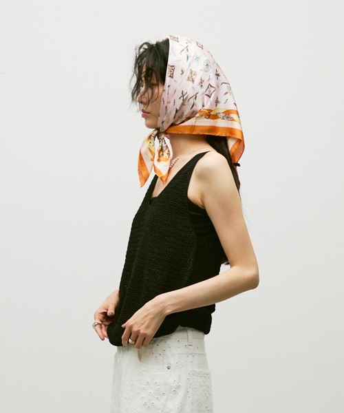 Lutim by u（ルチバイユー）の「Soft gauge knit vest / ソフトゲージニットベスト（ベスト・レディース・キャメル/ブラック/ナチュラル・FREE）」の5枚目の写真